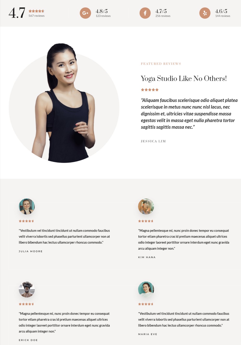 How To Create a Gym / Fitness Website (Step by Step Guide) Reviews and social proof in a website