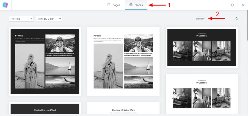 How To Create a Recipe Website in Under an Hour Search portfolio block