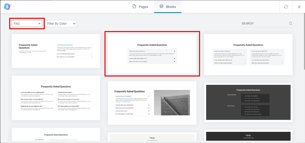How To Create a Dental Website for Clinics and Dentists Select a FAQ block