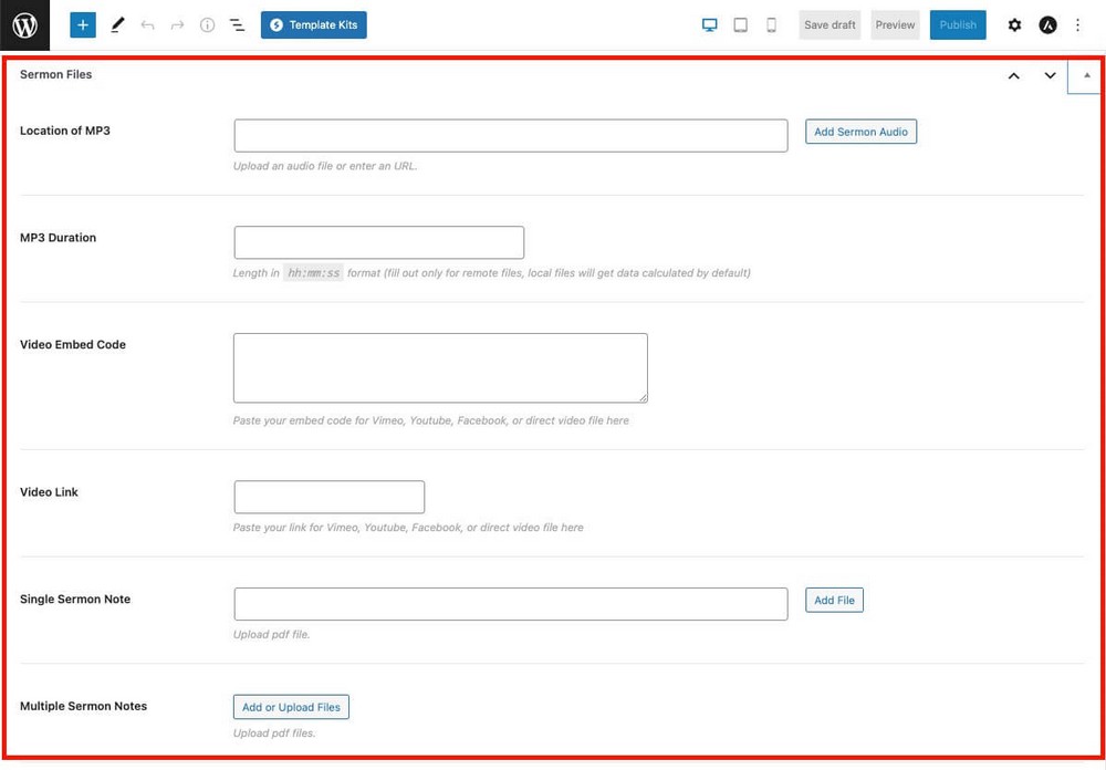 How To Build a Church Website With WordPress Using Free Tools Sermon Manager Files