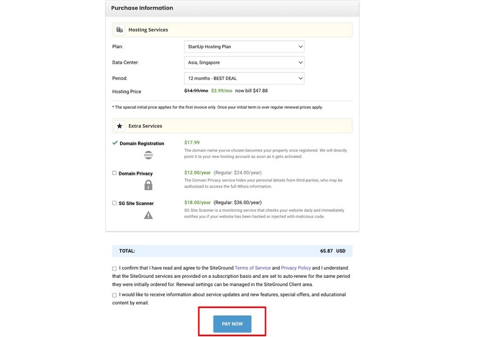 How To Create a Gym / Fitness Website (Step by Step Guide) siteground hosting purchase