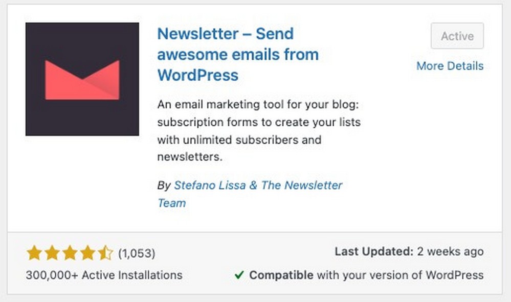 How To Build a Church Website With WordPress Using Free Tools The Newsletter plugin
