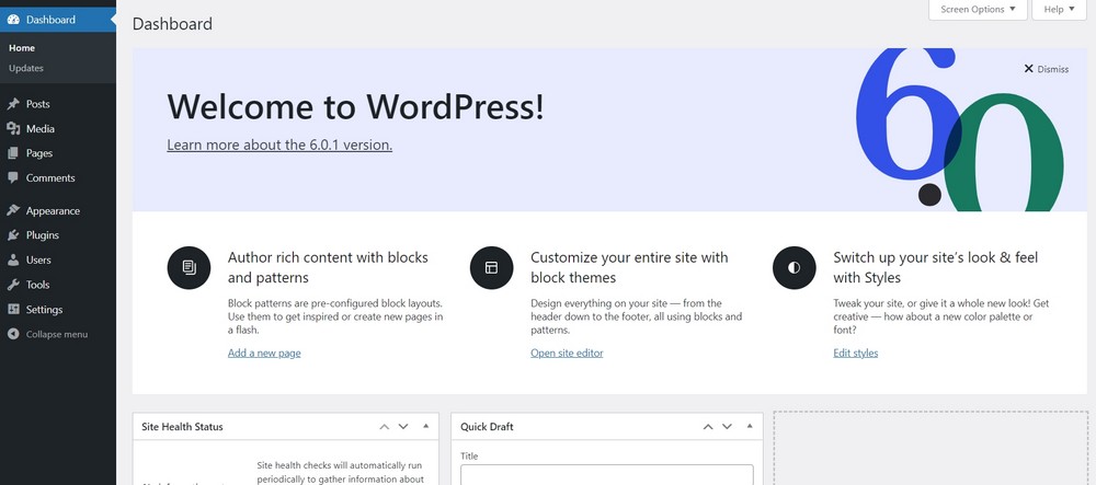 How To Start a Jewelry Business Online (Step by Step Guide) wordpress admin area