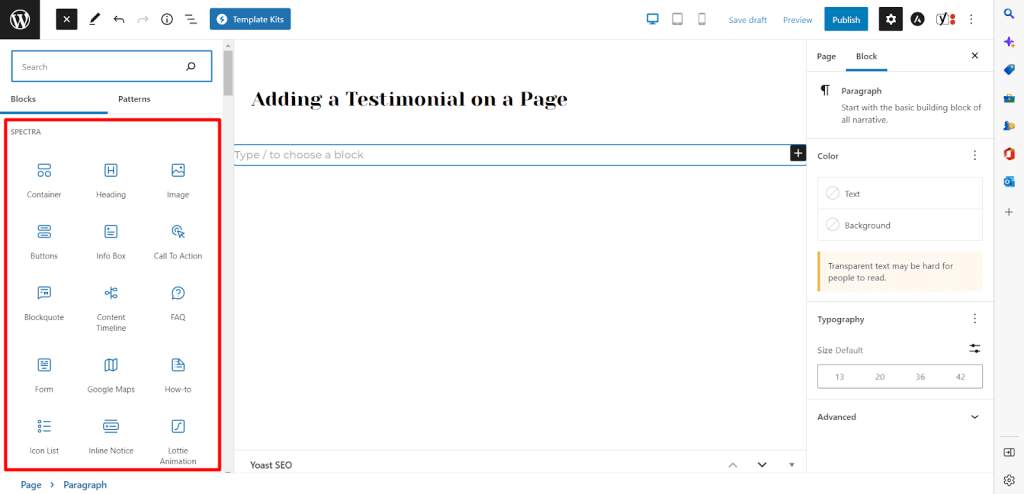 9 Best WordPress Testimonial Plugins – Because Social Proof Sells! spectra blocks