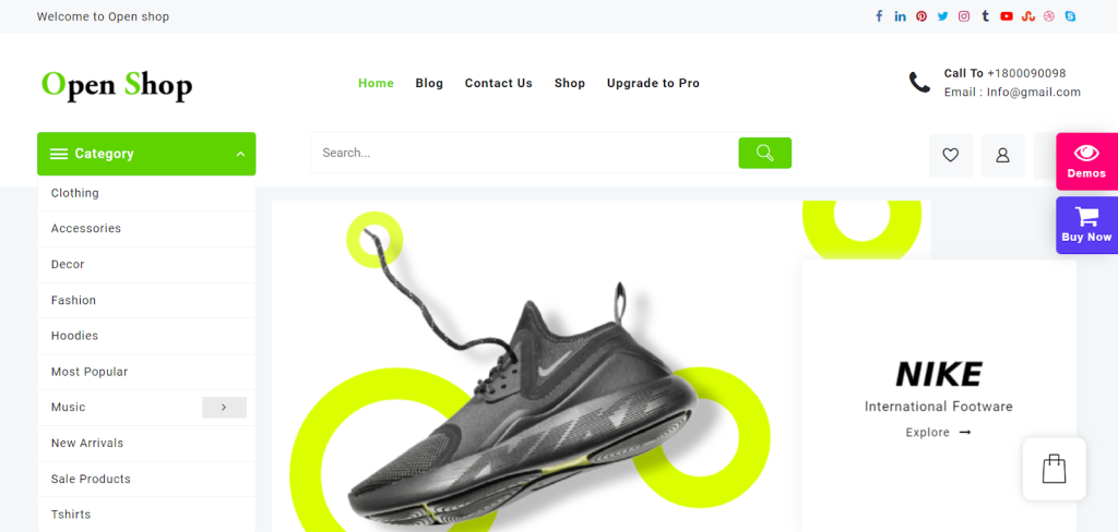 40 Best Free WordPress eCommerce Themes – Online Stores Made Easy! Open shop website demo template