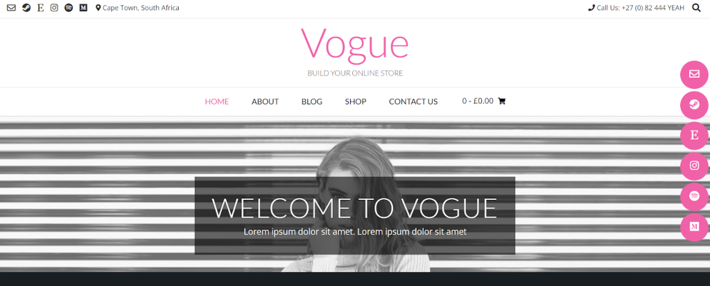 40 Best Free WordPress eCommerce Themes – Online Stores Made Easy! Vogue website demo