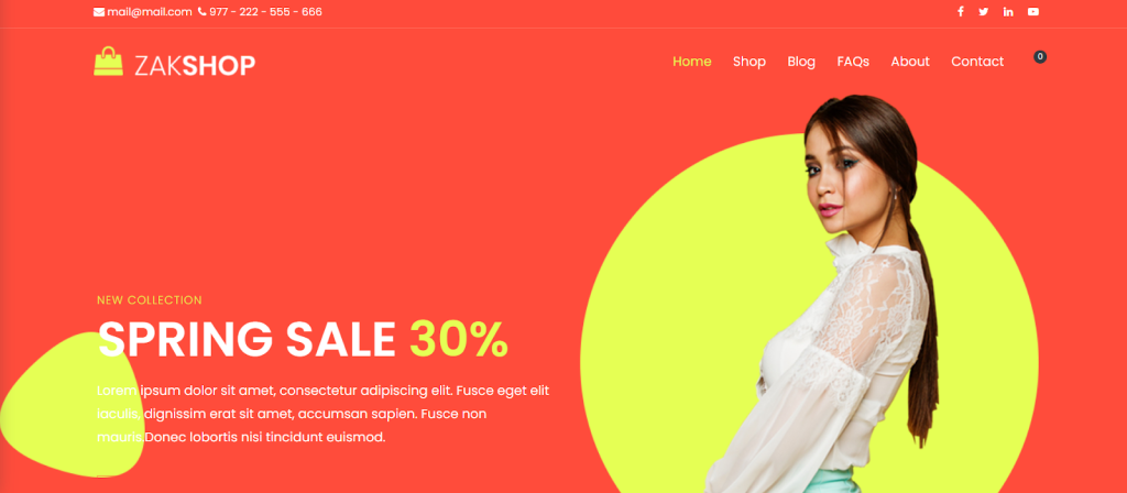 40 Best Free WordPress eCommerce Themes – Online Stores Made Easy! Zakra theme eCommerce demo