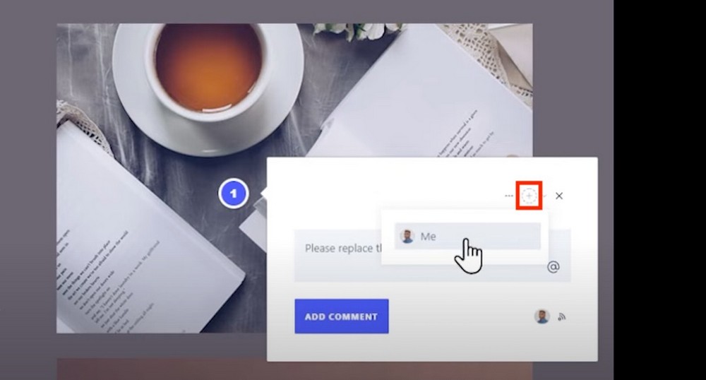 How To Give Great Website Design Feedback Adding someone to a comment