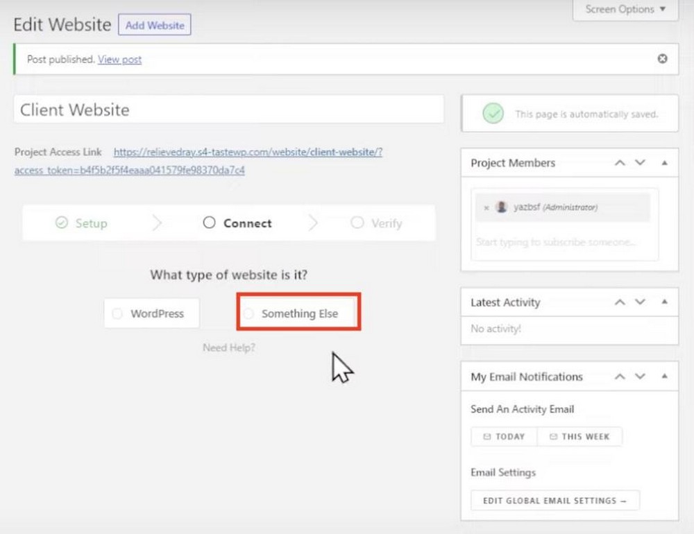 How To Give Great Website Design Feedback connecting to a non-wordpress site