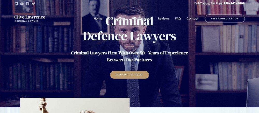 How To Create a Law Firm Website With WordPress (Step by Step Guide) Criminal Lawyer website template