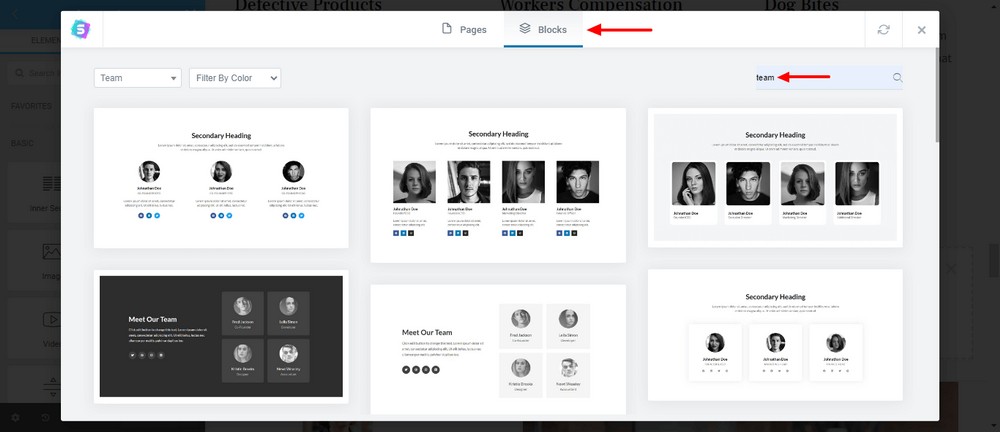 How To Create a Law Firm Website With WordPress (Step by Step Guide) Find team blocks