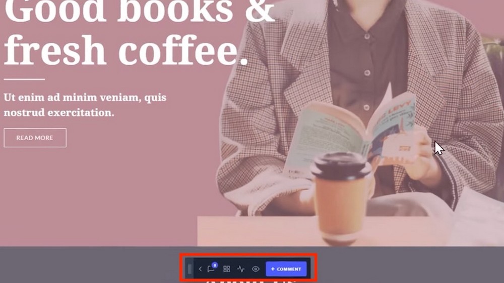 How To Give Great Website Design Feedback live client site with SureFeedback menu