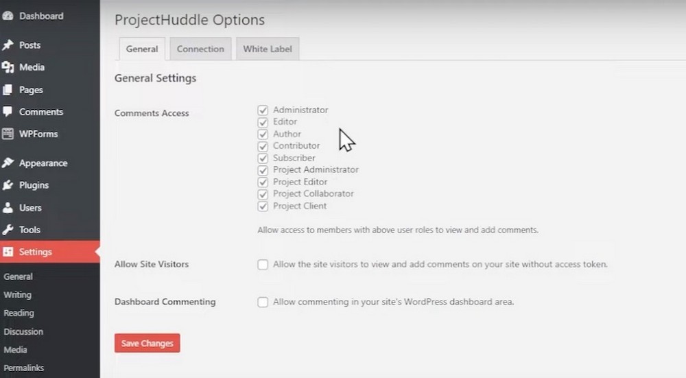 How To Give Great Website Design Feedback Selecting SureFeedback user roles