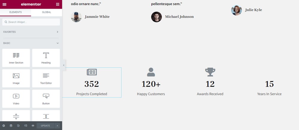 How To Create a Law Firm Website With WordPress (Step by Step Guide) Statistic block imported