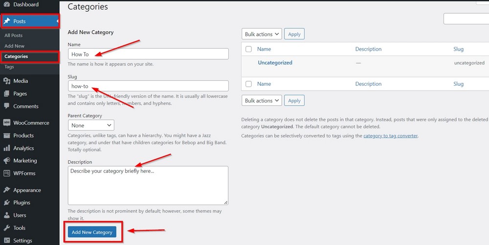 27 Essential Things to Do After WordPress Installation – Simple but Necessary! add new category in wordpress