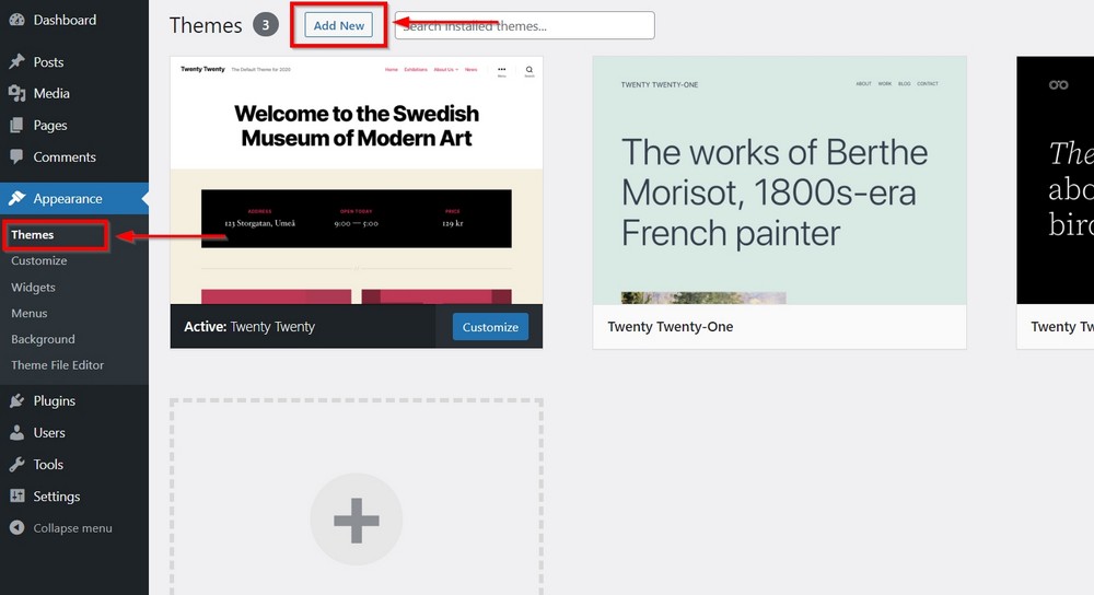27 Essential Things to Do After WordPress Installation – Simple but Necessary! add new wordpress theme
