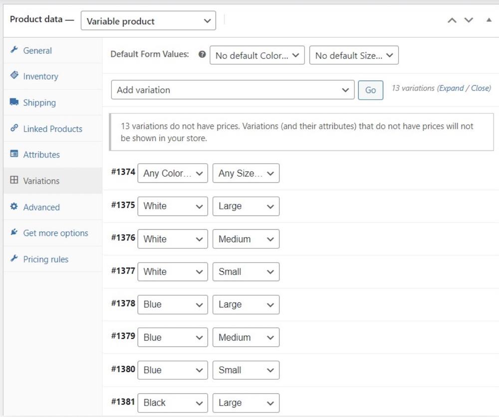 How To Start an Online Boutique: Complete Guide for Beginners Adding variations to a variable product