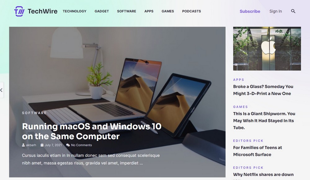 How To Create an Online Magazine Website With WordPress astra tech news template