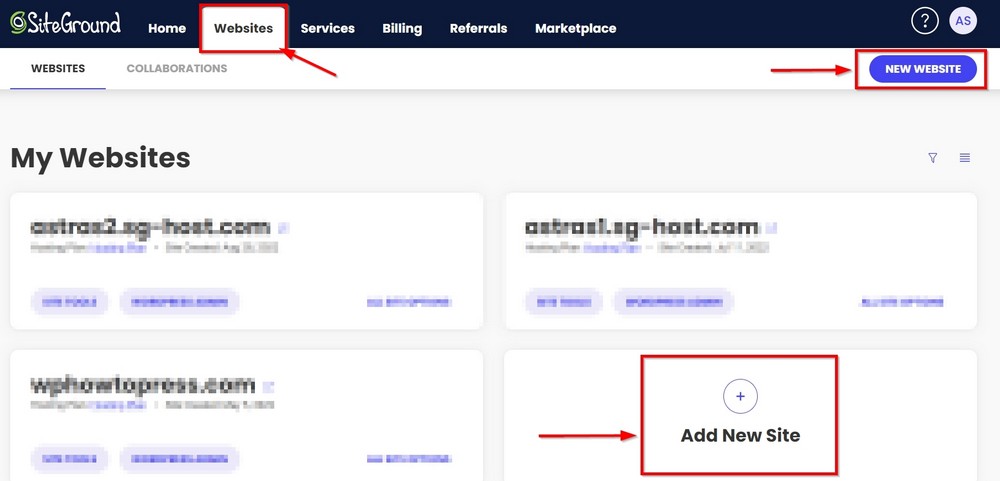 How To Create an Online Magazine Website With WordPress install add new site on siteground