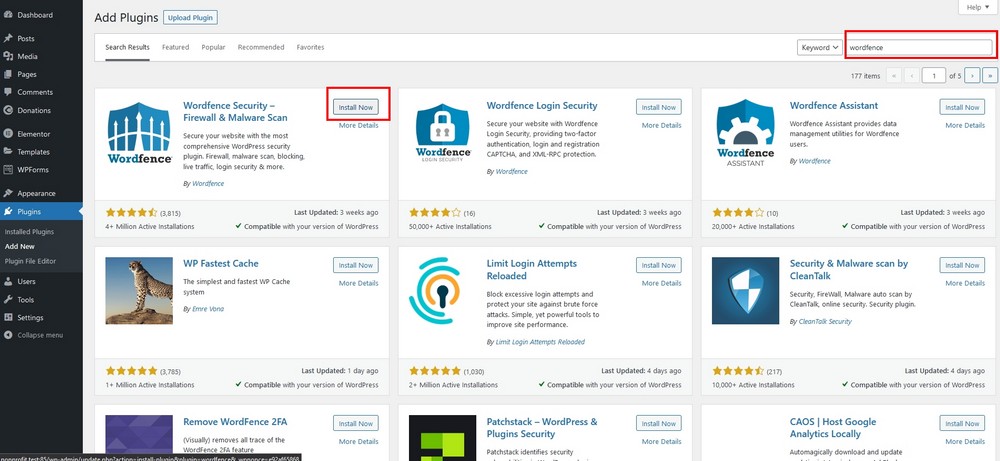 How To Create a Nonprofit Website Using WordPress and Free Templates plugin screen WordPress