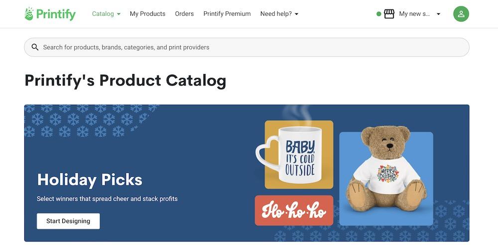How To Create a Print on Demand Website With WordPress and WooCommerce Printify catalog
