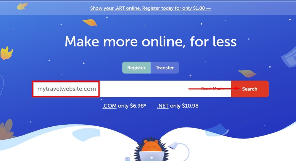 How To Create a Travel Website With WordPress in Just 5 Steps register domain name on namecheap to create a travel website