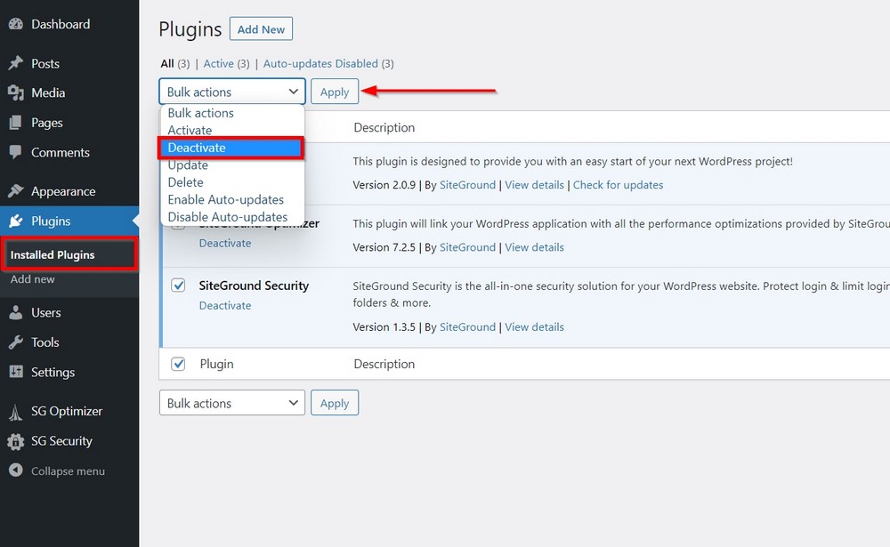 How To Create a Travel Website With WordPress in Just 5 Steps remove siteground plugins