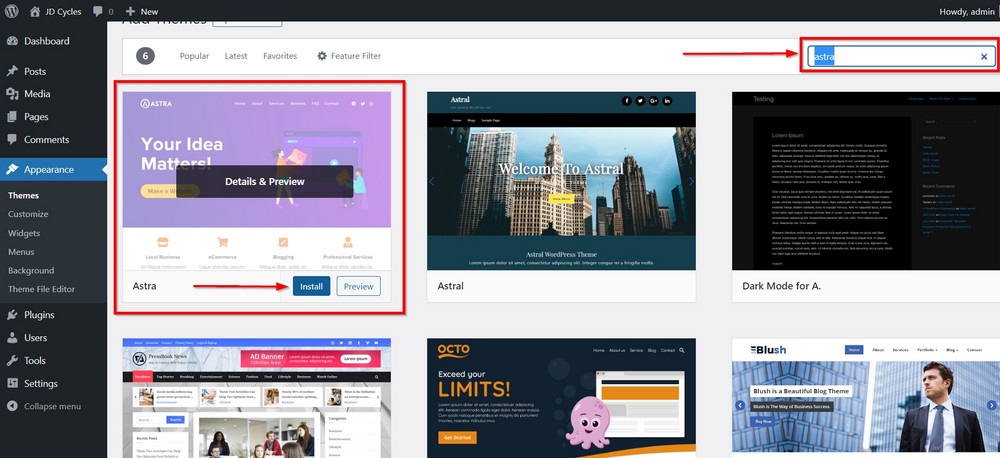 27 Essential Things to Do After WordPress Installation – Simple but Necessary! search and install astra theme