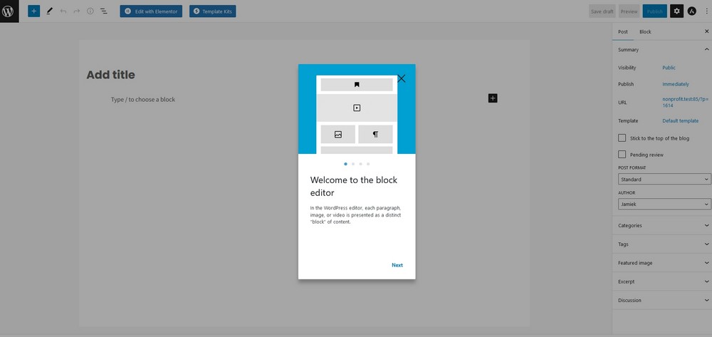 How To Create a Nonprofit Website Using WordPress and Free Templates Select Posts and Add New
