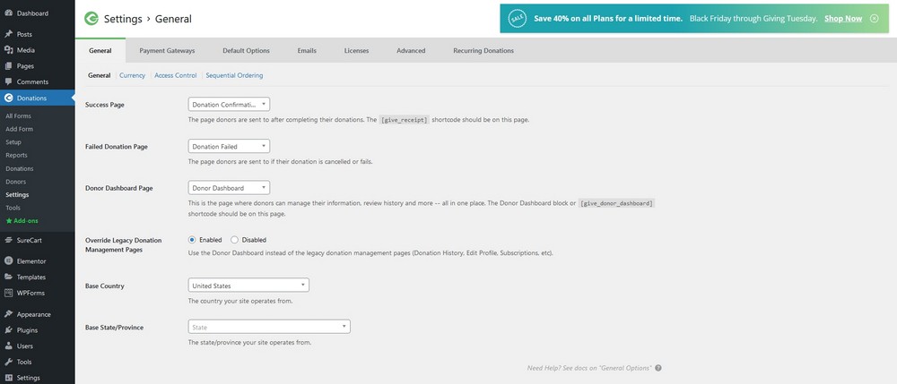 How To Create a Nonprofit Website Using WordPress and Free Templates Setting up GiveWP