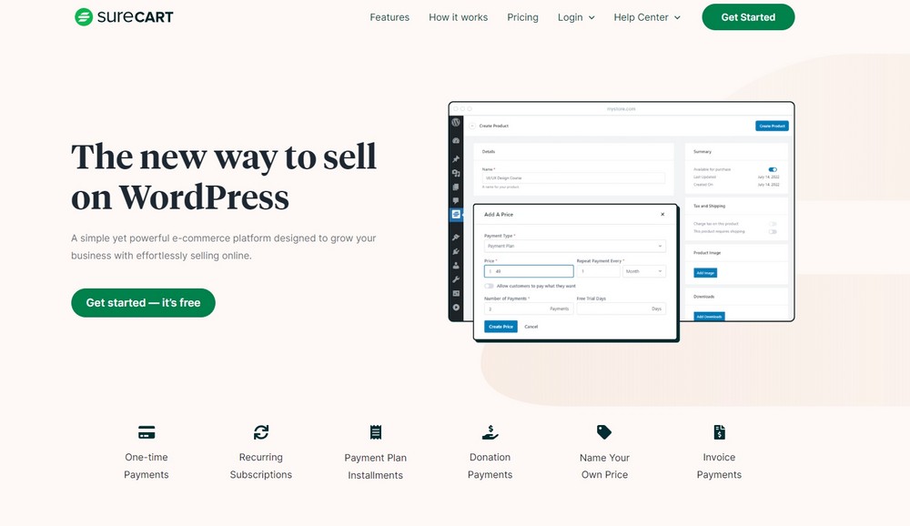 How To Create a Nonprofit Website Using WordPress and Free Templates SureCart for donations