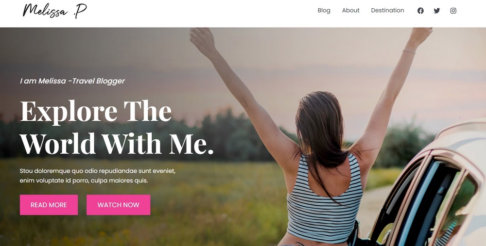 How To Create a Travel Website With WordPress in Just 5 Steps travel website homepage