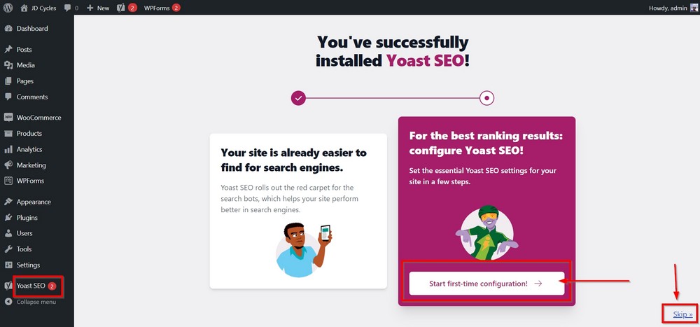 27 Essential Things to Do After WordPress Installation – Simple but Necessary! yoast seo wizard