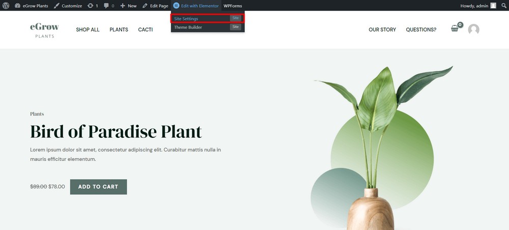 How To Sell Plants Online From Home - Beginner’s Guide Click site settings