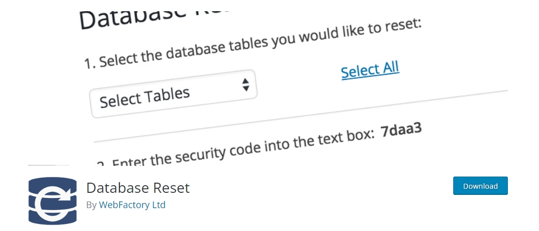 WordPress Database Optimization: Step by Step Guide for Beginners Database Reset Plugin