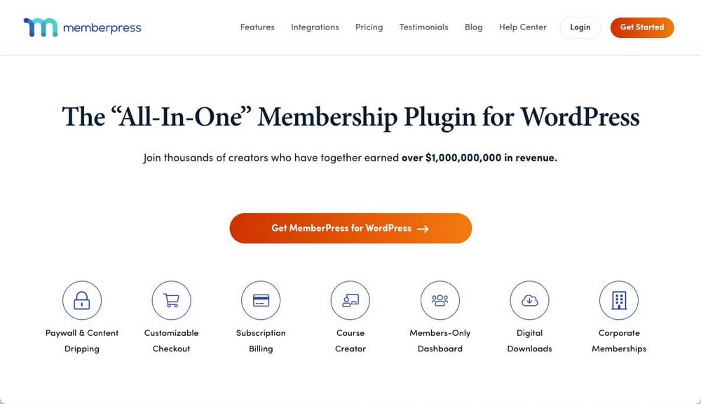 15 Best WordPress LMS Themes for Elearning Websites (Free and Paid Options) Memberpress homepage