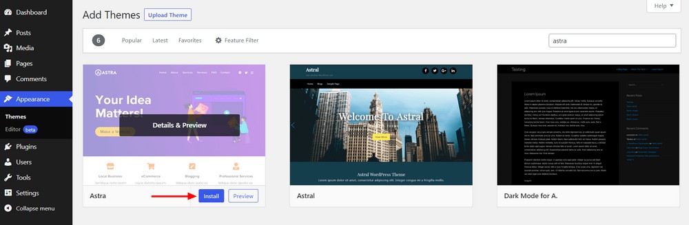 How To Sell Plants Online From Home - Beginner’s Guide Search and Install Astra theme