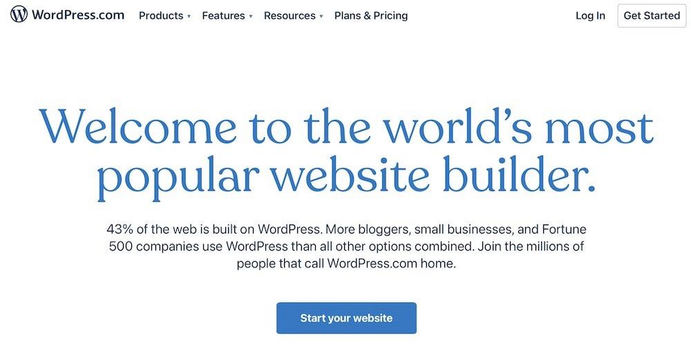 Is WordPress Free? The True Cost of Running a WordPress Website WordPress.com homepage