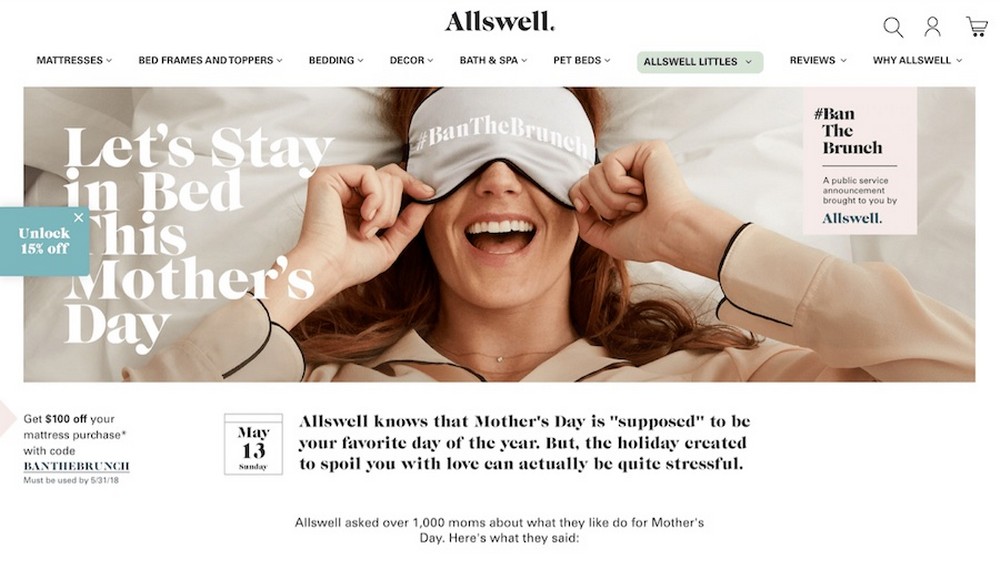 16 Seasonal Marketing Campaign Ideas and Examples Allswell mother's day