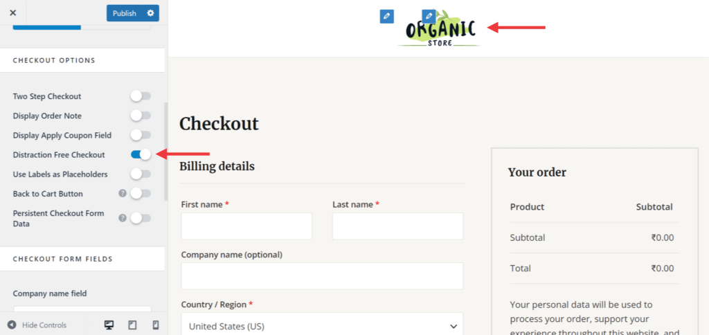 Distraction Free Checkout 1024x484
