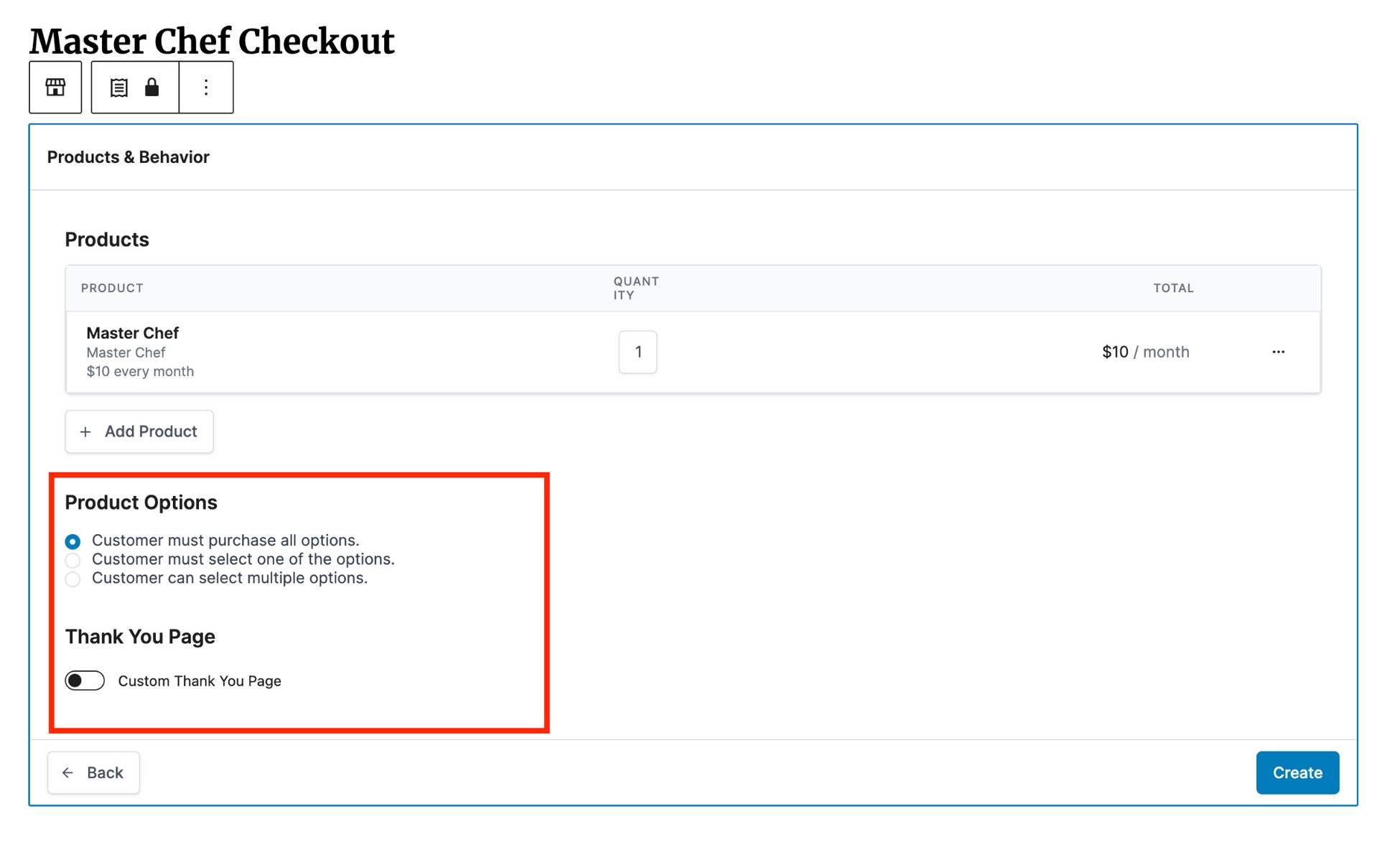 Create a Powerful Membership Site That Makes Money product options for checkout page