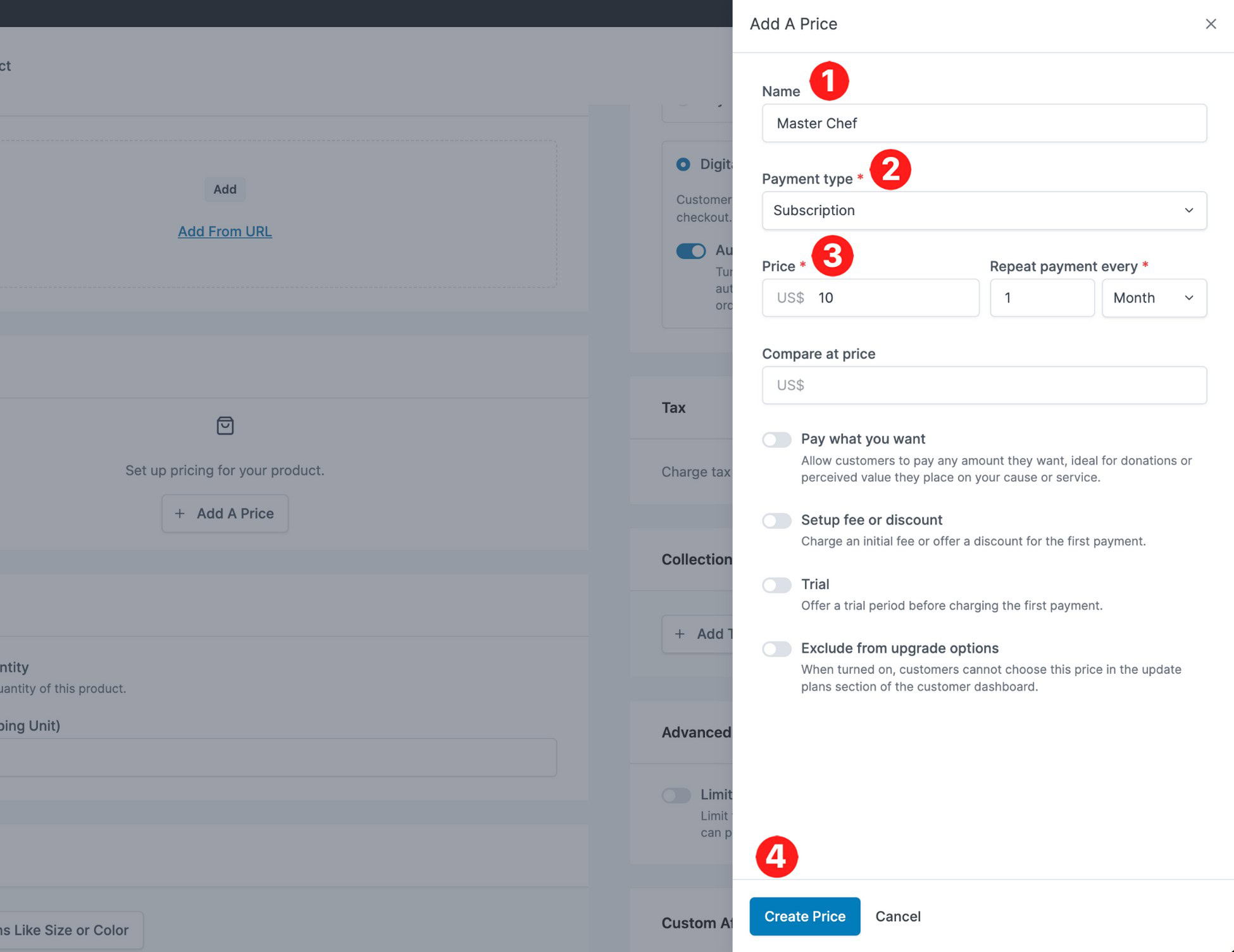 Create a Powerful Membership Site That Makes Money set product price with surecart