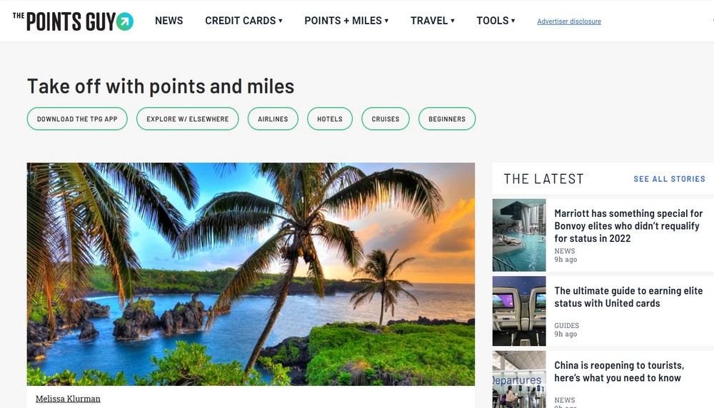 How To Start a Travel Blog: From Creating a Website to Making Money the points guys travel blog