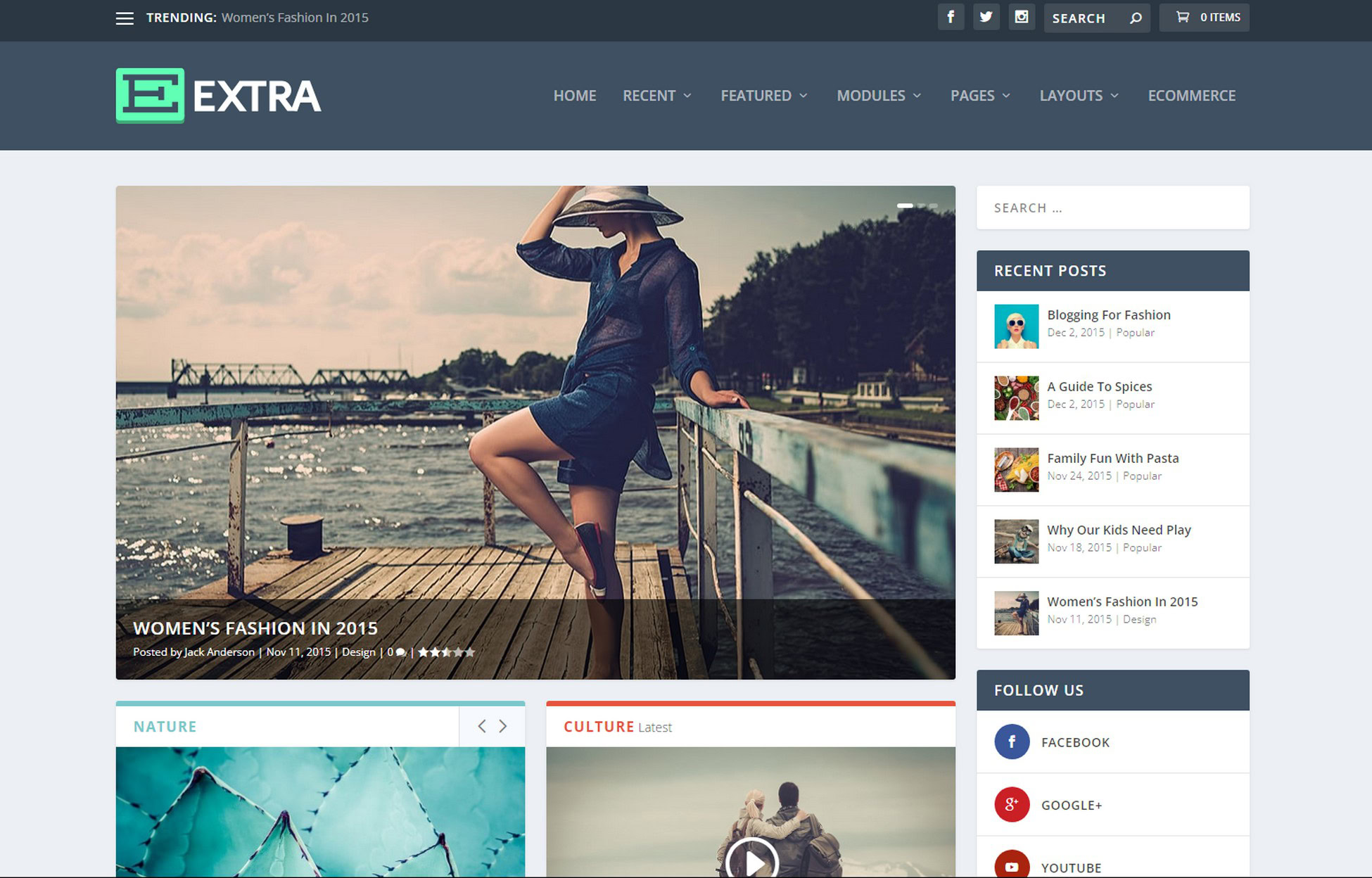Say It With Style: 31 Stunning WordPress Magazine Themes extra-theme-by-divi