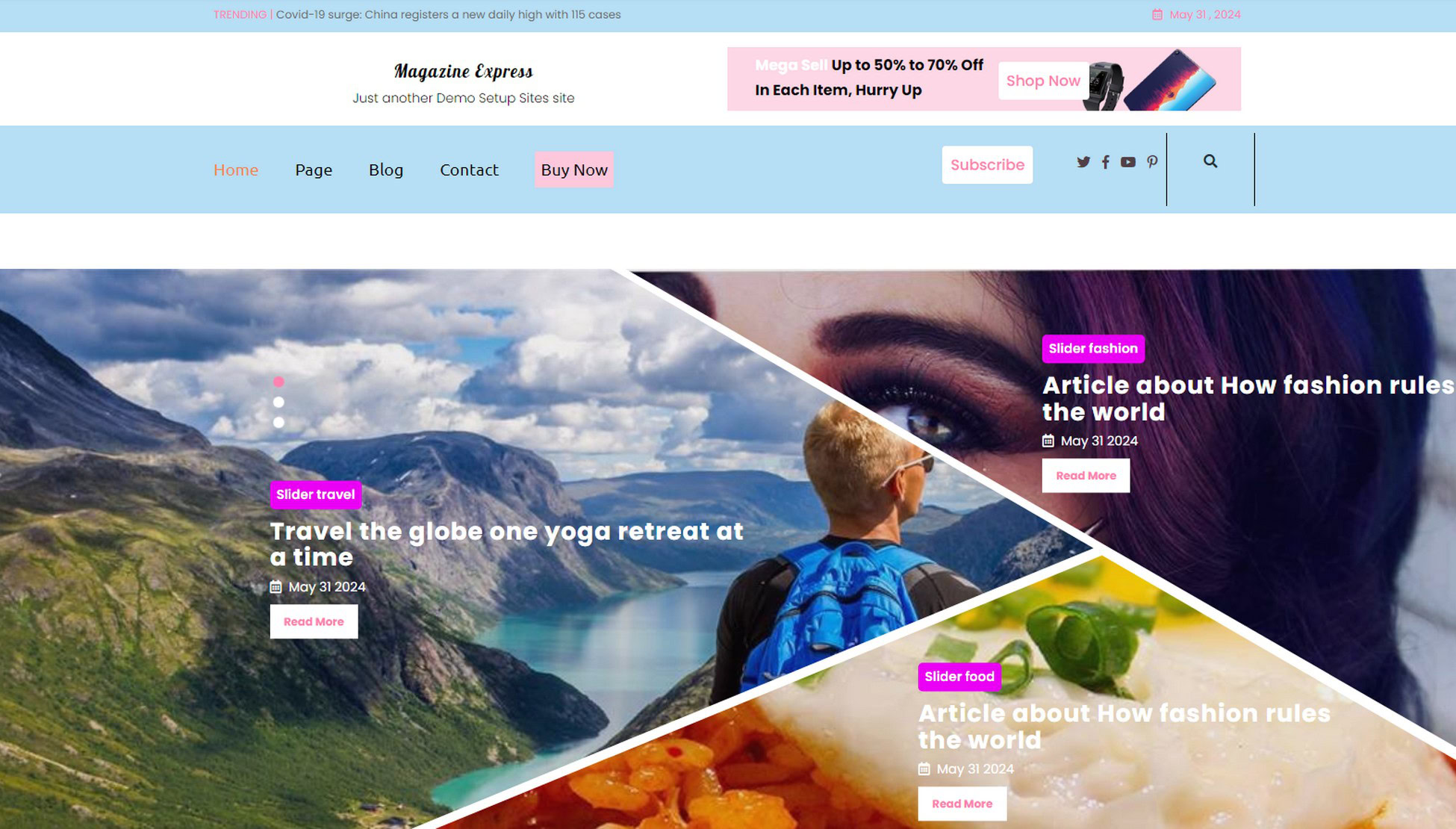 Say It With Style: 31 Stunning WordPress Magazine Themes magazine-express-wordpress-magazine-theme