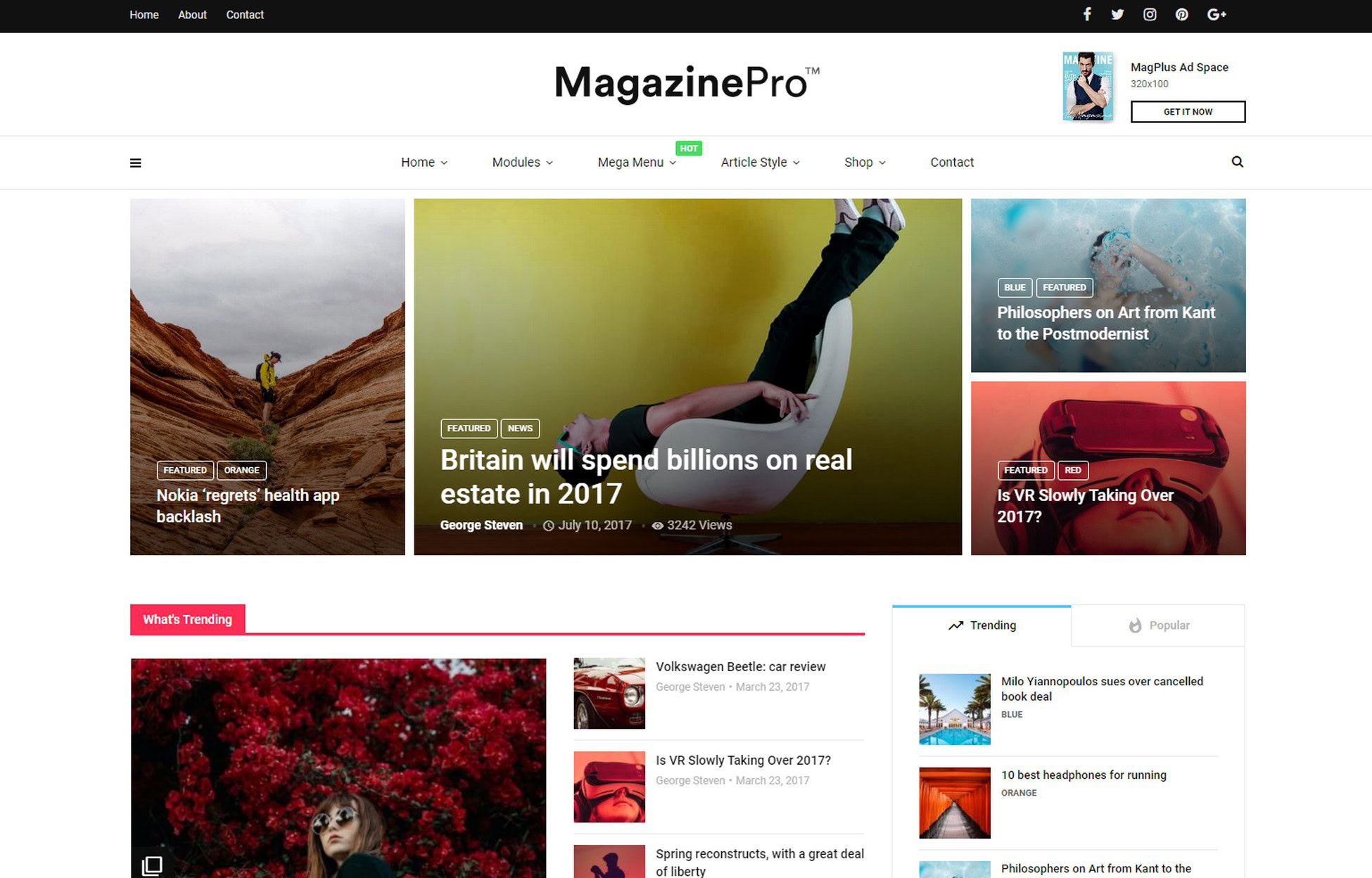 Say It With Style: 31 Stunning WordPress Magazine Themes magplus-wordpress-magazine-theme