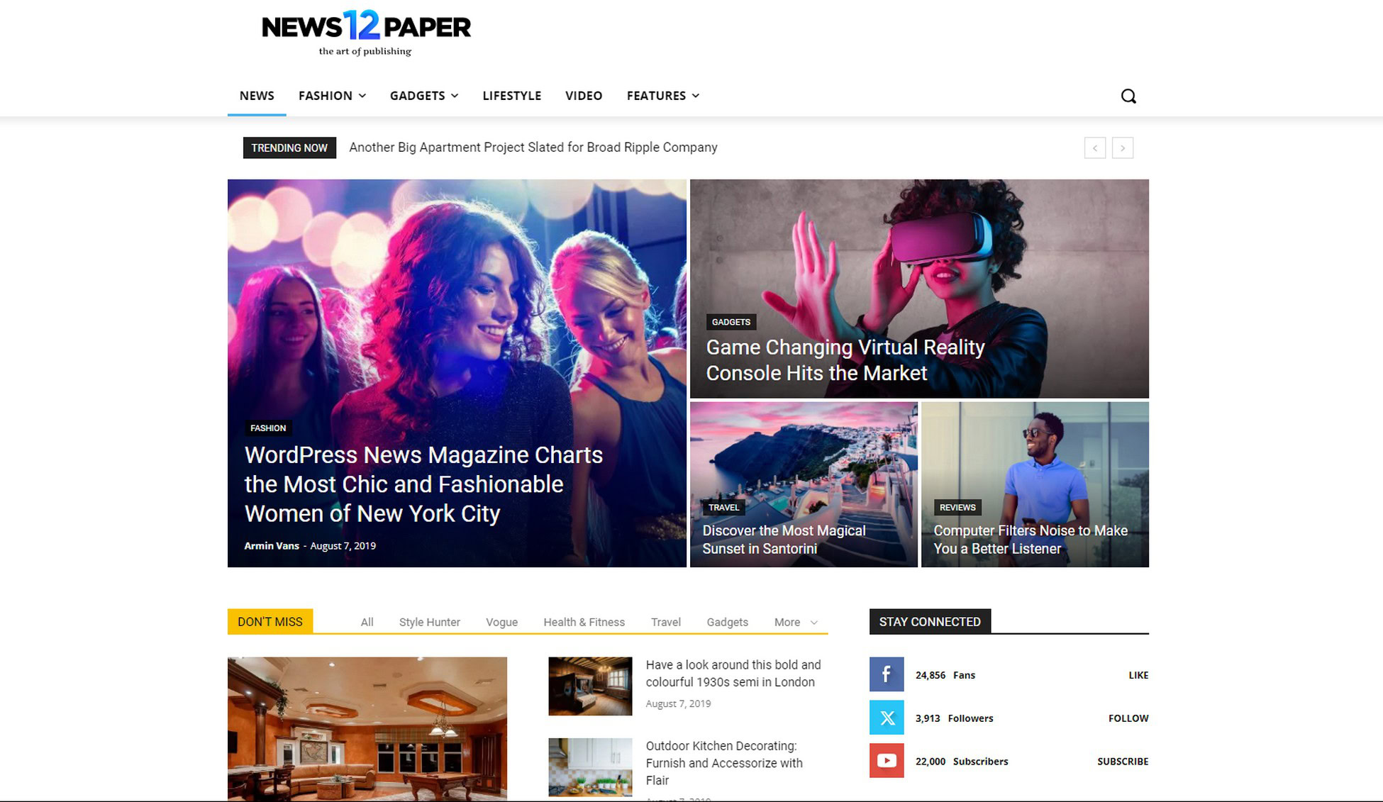 Say It With Style: 31 Stunning WordPress Magazine Themes newspaper-wordpress-news-theme