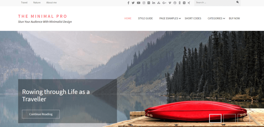 Do More With Less – 48 Best Simple WordPress Themes Revealed! The minimal pro homepage