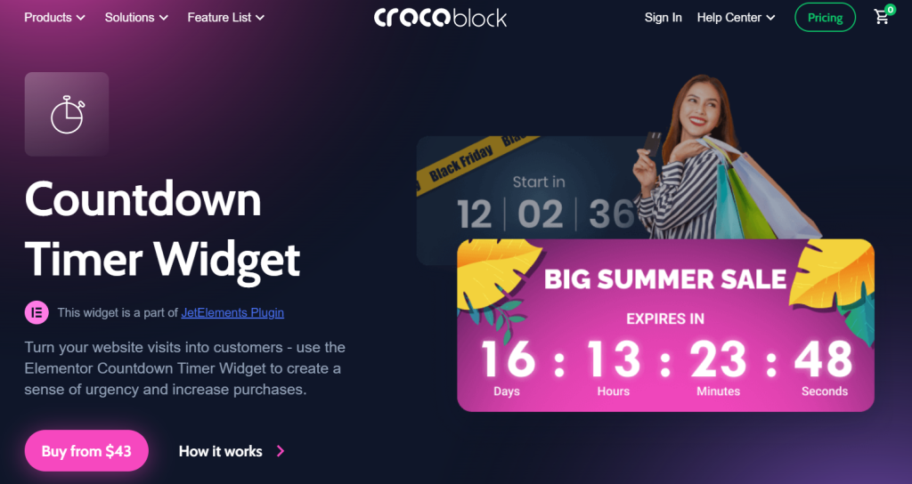 Scarcity Sells – 20 Best WordPress Countdown Timer Plugins To Boost Sales JetElements