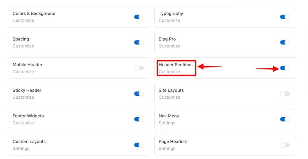 FAQs - Astra Header/Footer Builder - Existing Customers Older version of astra header section.